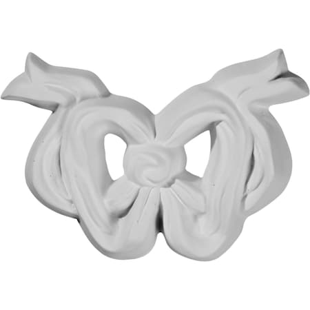 Ekena Millwork 3 1/8"W x 2 3/8"H x 3/8"P Bow Center Onlay ONL03X02X01BW